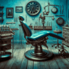 vintage dentist office from the 19th century. The